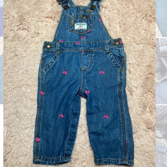 OshKosh B'gosh Other - Osh Kosh 6 months overalls pink bird print